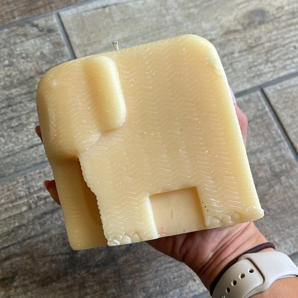 New Cream Elephant Candle